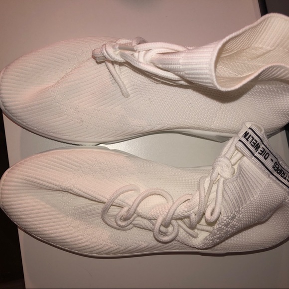 White Sock Hightop Sneakers - Picture 4 of 5